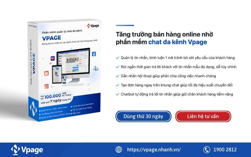 Phần mềm quản lý fanpage Vpage